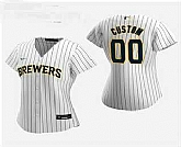 Women Customized Milwaukee Brewers 2020 White Alternate Nike Jersey,baseball caps,new era cap wholesale,wholesale hats